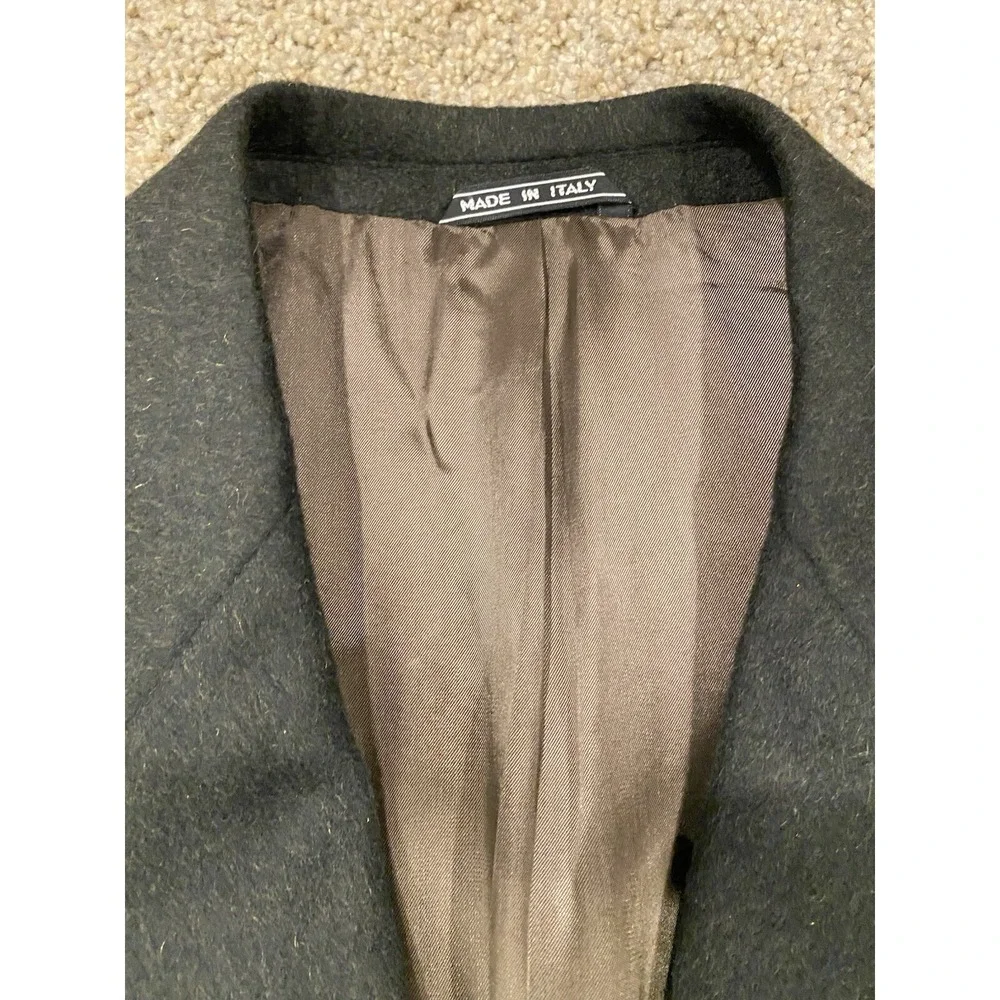 Lanificio Made In Italy Cashmere And Wool Todays Man Black Blazer Jacket Sz 40R‎